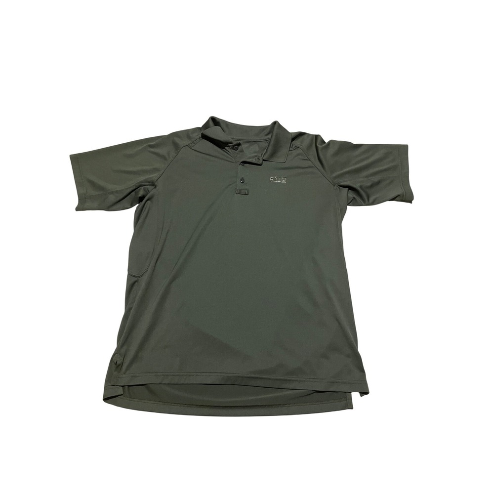 5.11 Tactical‎ Performance Polo Mens Large Green Short Sleeve Duty Shirt 71049